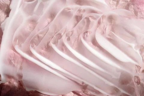 Face cream texture on white surface Stock Photos