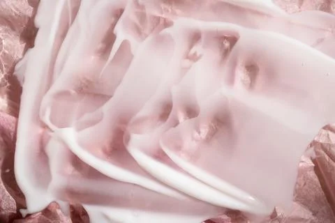 Face cream texture on white surface Stock Photos