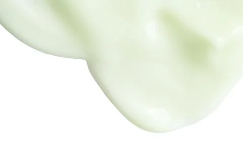 Face cream texture on white surface Stock Photos