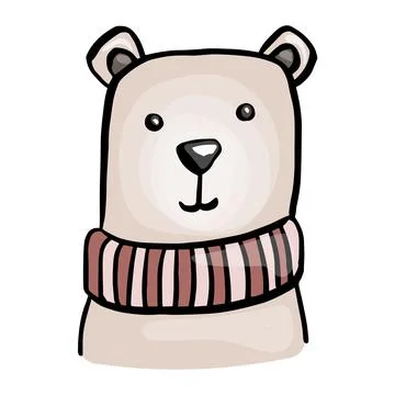 Face of cute teddy bear isolated icon vector illustration cartoon design Stock Illustration