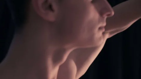 Face of the dancing guy Stock Footage 77378392