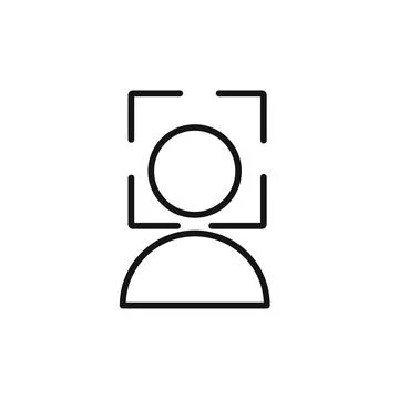 Face detection icon vector set collection for web イラスト素材