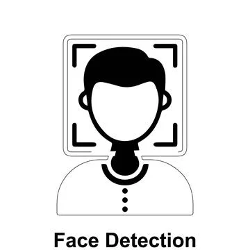 Face detection vector icon design. Stock-Illustration