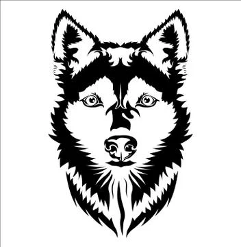 Face of dog Stock Illustration