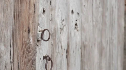 Face on a door Stock Footage 59310851