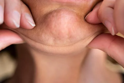 Face With Double Chin Stock Photos