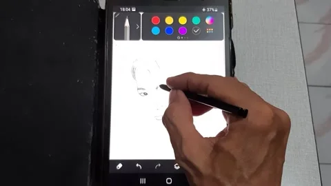 Face Drawing Video stock 237156430