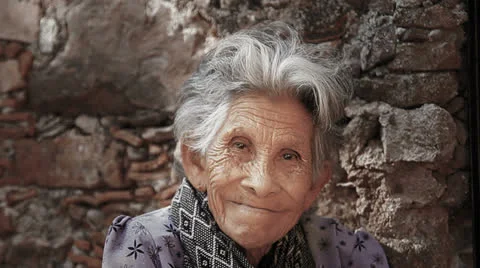 Face of elder smiling Stock Footage 25066716