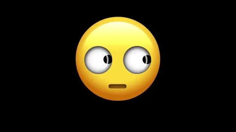 Face Emoji Animated on a Transparent Background. Stock Footage 329406312
