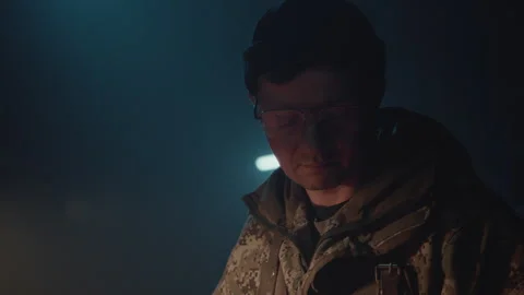 Face of an experienced bomb maker Stock-Footage 259911152