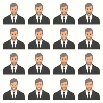 Face expressions Stock Illustration