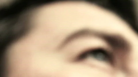 Face with extremely shallow depth of field Stock Footage 784464