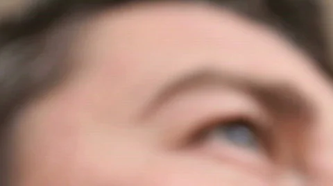 Face with extremely shallow depth of field Stock Footage 784470