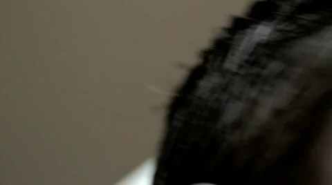 Face with extremely shallow depth of field Stock Footage 784490