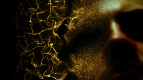 Face on Fire HD1080 Stock-Footage 92981