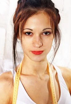 Face with freckles Stock Photos