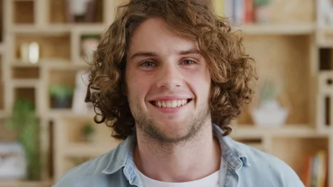 Face, front and male data scientist feeling proud of his web development job in Stock Footage 224471733