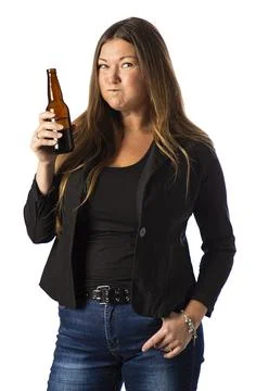 Face full of beer Foto stock