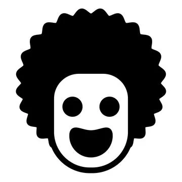 Face glyph icon vector illustration isolated on white background Stock Illustration