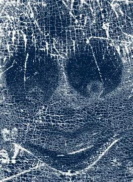 Face grunge Stock Illustration