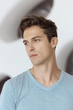 Face of handsome man Stock Photos