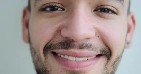Face of handsome man smiling Stock Footage 156519224