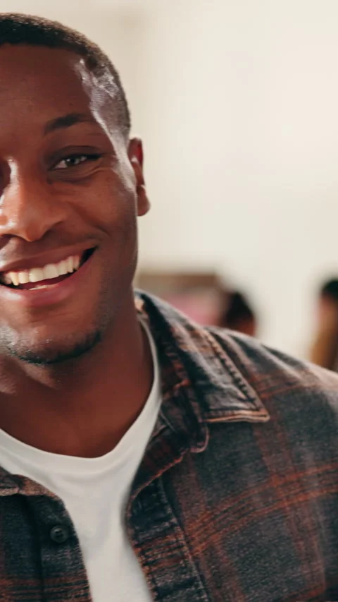 Face, happy and man in office for creative career, ambition and opportunity at Stock Footage 346290066