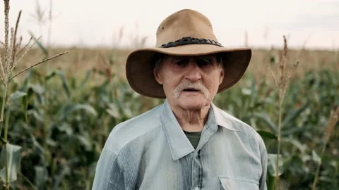 Face Happy Farmer Worker summer nature Farming Real people Concept Stock Footage 141145197