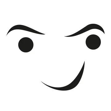 Face, head, person, logo Stock Illustration