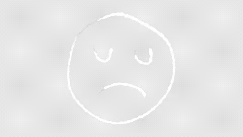 Face Icon Sad Hand Drawn Stock Footage 276882799