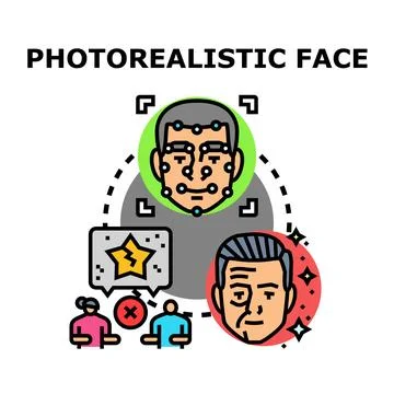 Face identification and biometric recognition technology Stock Illustration