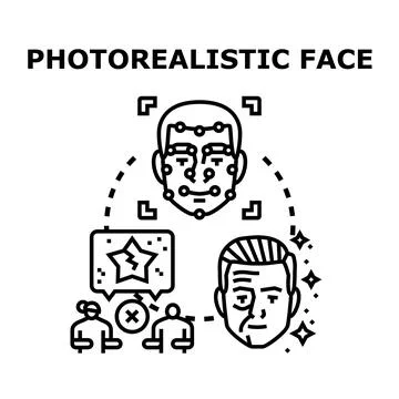 Face identification and biometric recognition technology Stock Illustration