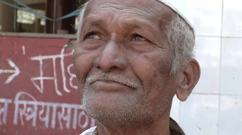  face - Indian Market setting  Stock Footage 2365379