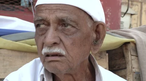  face - Indian Market setting  Stock Footage 2367751