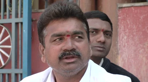 Face- Indian Market setting Stock Footage 2409415