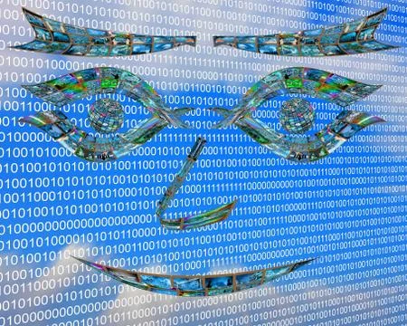 Face of internet Stock Illustration