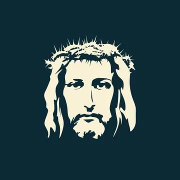 The Face of Jesus Christ Stock Illustration