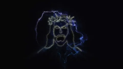 Face of jesus Stock Footage 262572542