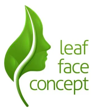 Face Leaf Concept Stock Illustration