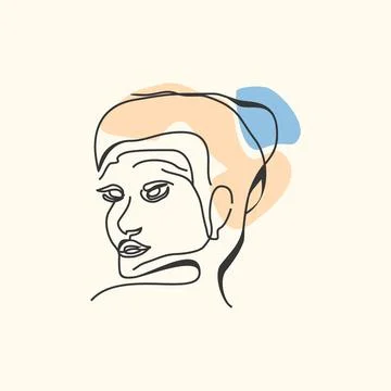 Face line Stock Illustration