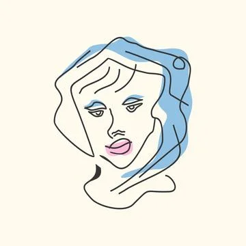Face line Stock Illustration