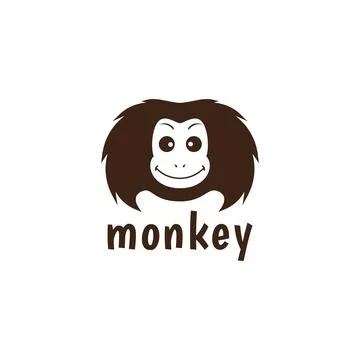Face Lion-tailed macaque logo design vector graphic symbol icon sign illust.. Stock Illustration