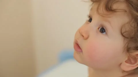 The face of a little boy. Stock-Footage 102452216