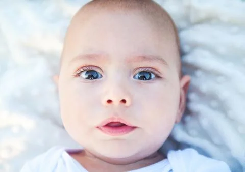 Face of a little boy Stock Photos