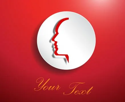 Face logo Stock Illustration