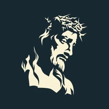The Face of the Lord and Savior Jesus Christ Illustrazione stock