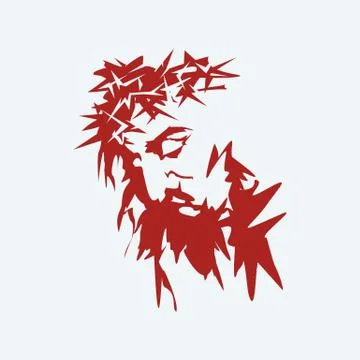 The Face of the Lord and Savior Jesus Christ Stock Illustration