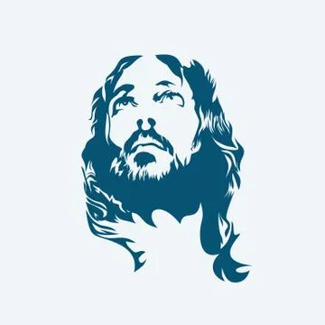 The Face of the Lord and Savior Jesus Christ Stock Illustration