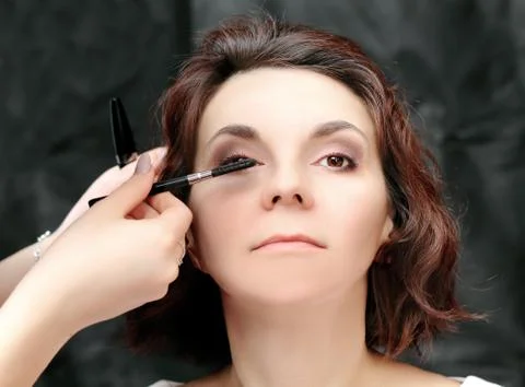 Face make-up Foto stock