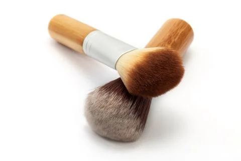 Face makeup brushes Stock Photos